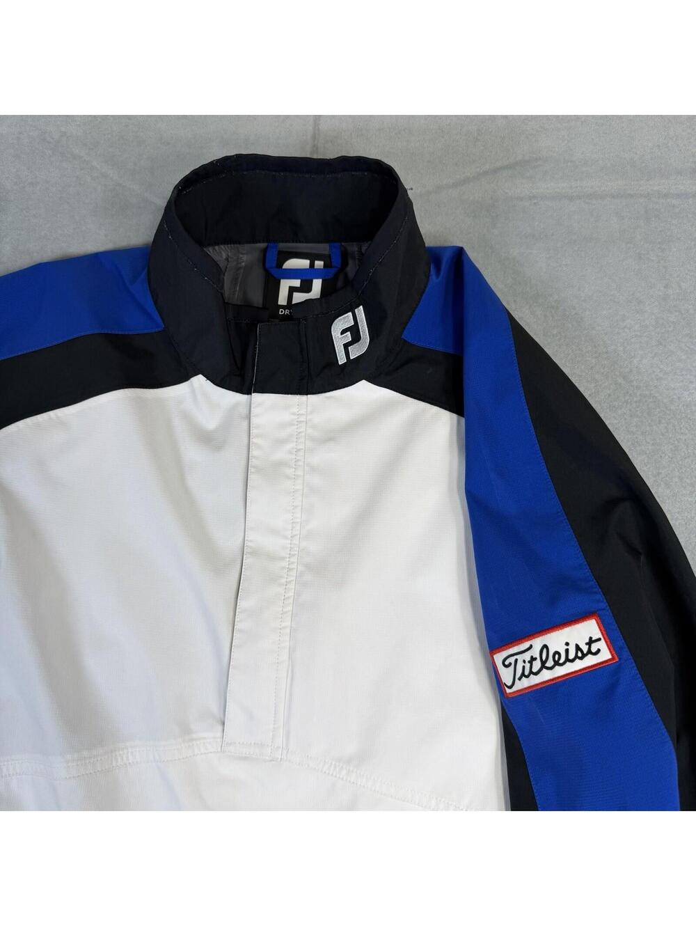 Footjoy Dryjoys Titleist Tour Collection Rain Jacket Men’s Medium White SS